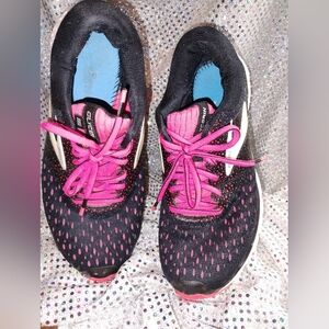 Brooks Black and Pink Athletic Shoes